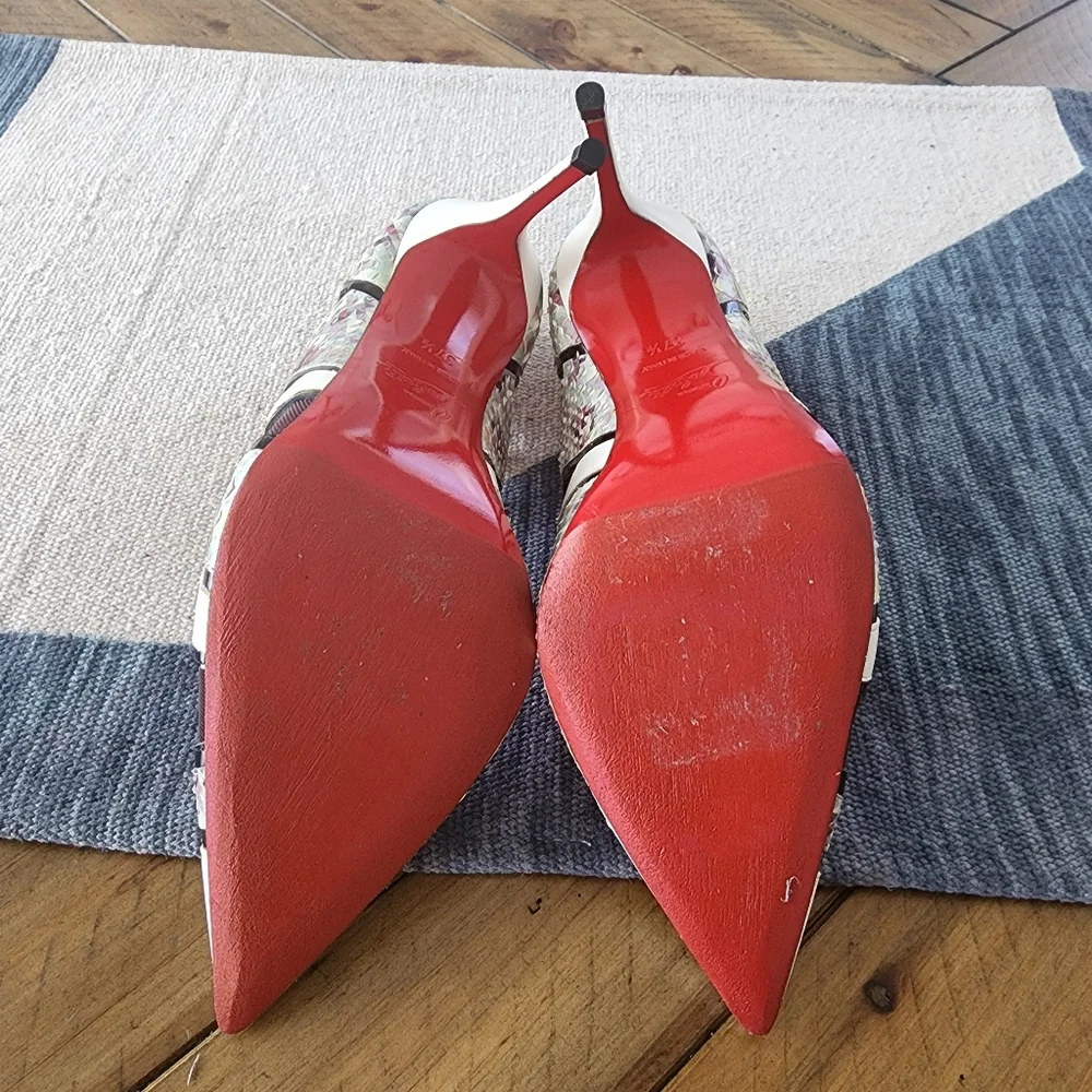 Christian Louboutin Explorete Multicolor Python Razor Edge Pump 100mm - Picture 5 of 6